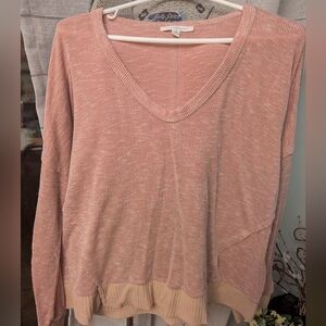 Shirt, Terra Cotta V-Neck